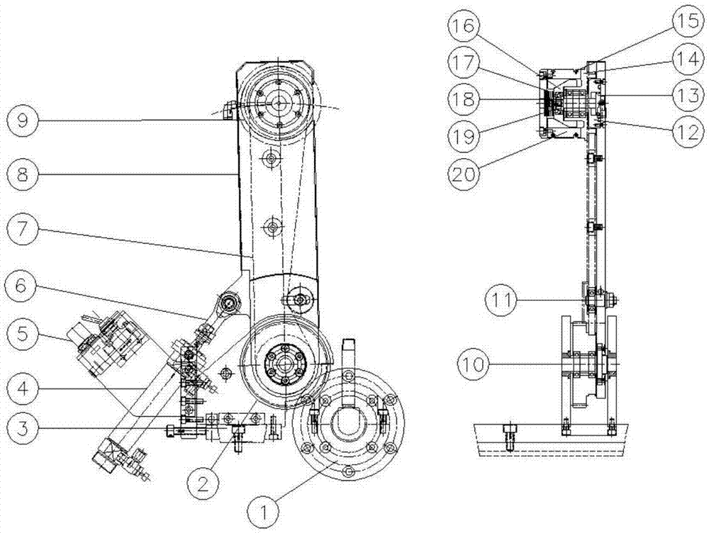 隔膜分切機的獨立臂收卷結(jié)構(gòu)的制作方法 隔膜分切機的獨立臂收卷結(jié)構(gòu)的制作方法