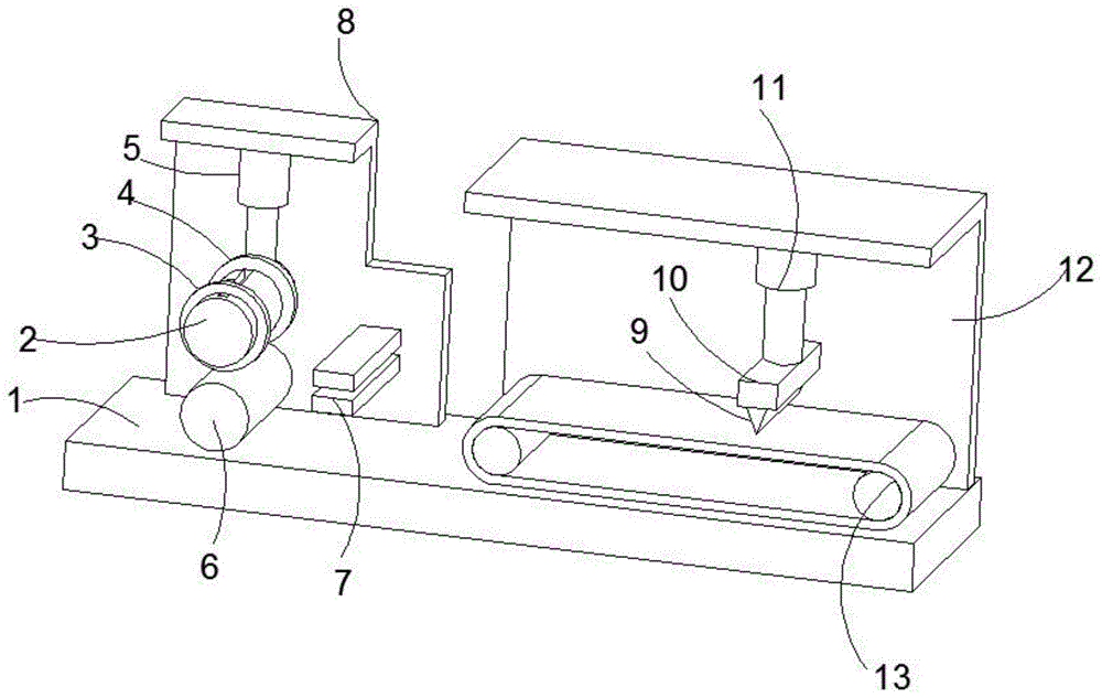 一種帶靜電消除的鋰電池薄膜限位分切機(jī)的制作方法 一種帶靜電消除的鋰電池薄膜限位分切機(jī)的制作方法